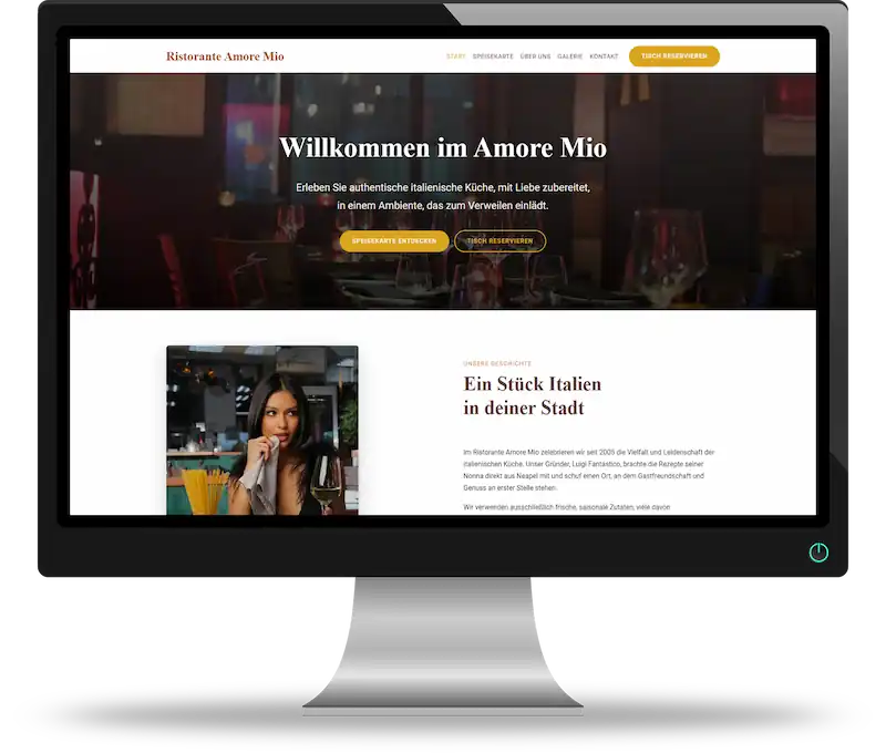 Responsive und SEO-optimierte Website-Demo mit Content-Management und Copywriting für die Branche Gastronomie & Hotellerie - erstellt von webdesign4you.at