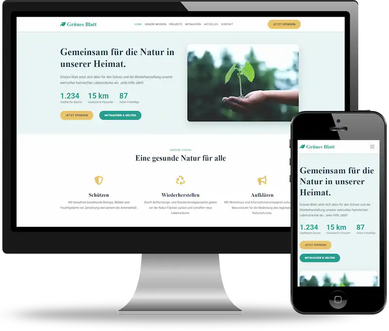 Professionelles Webdesign für Vereine und NPOs - moderne Website zur Stärkung der Community