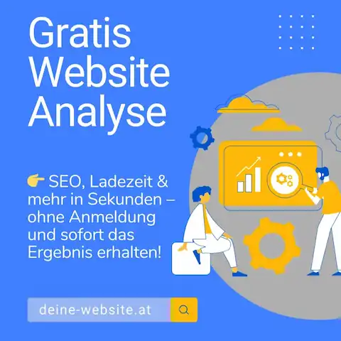 Grafik über den Gratis online Website SEO und Speed Ladezeit Check