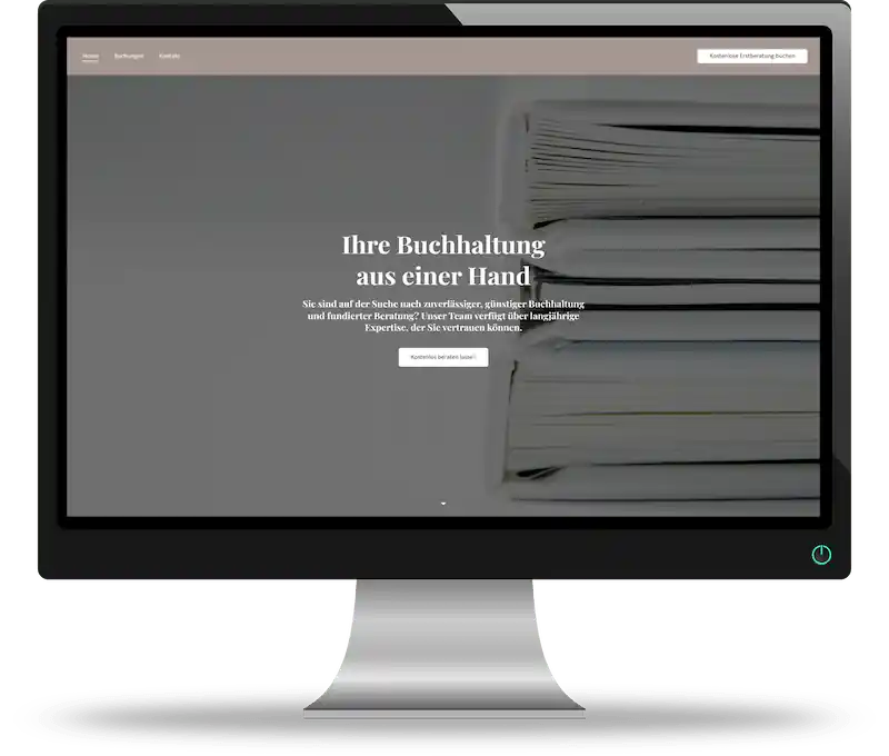 Smartphone mit Vorschau einer professionellen Website für Berater, Trainer und Coaches