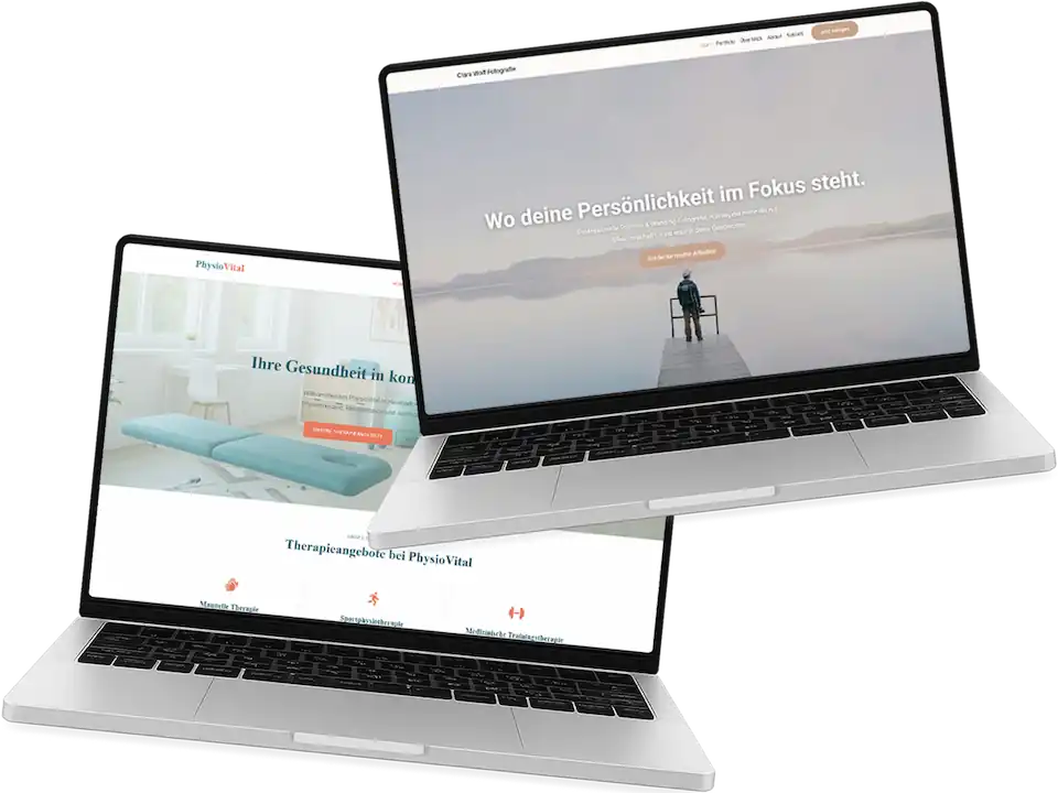 Screenshot von SEO-starken Website Landing-Pages für webdesign4you-Kunden in Korneuburg